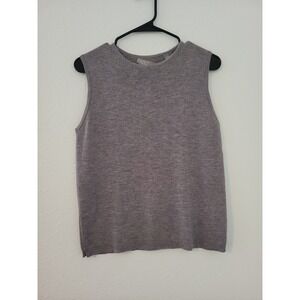 Kate Hill Italian Merino Wool Sleeveless Sweater